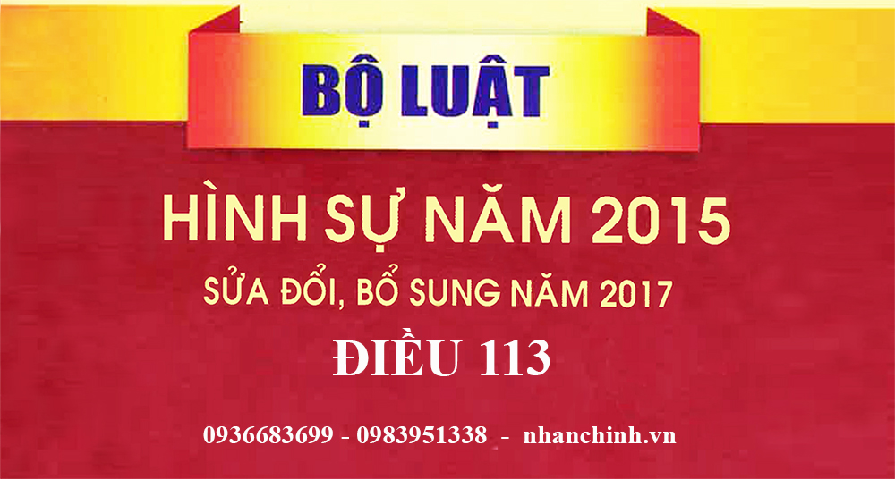 Tội khủng bố nhằm chống chính quyền nhân dân (Điều 113)