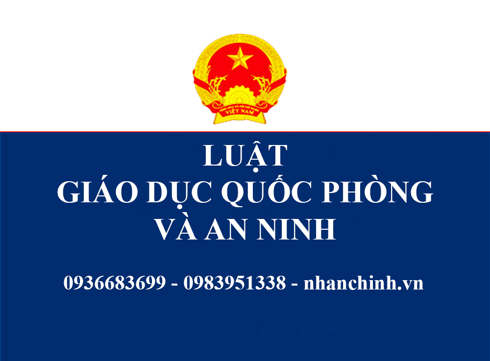 Luật Giáo dục quốc phòng và an ninh năm 2013