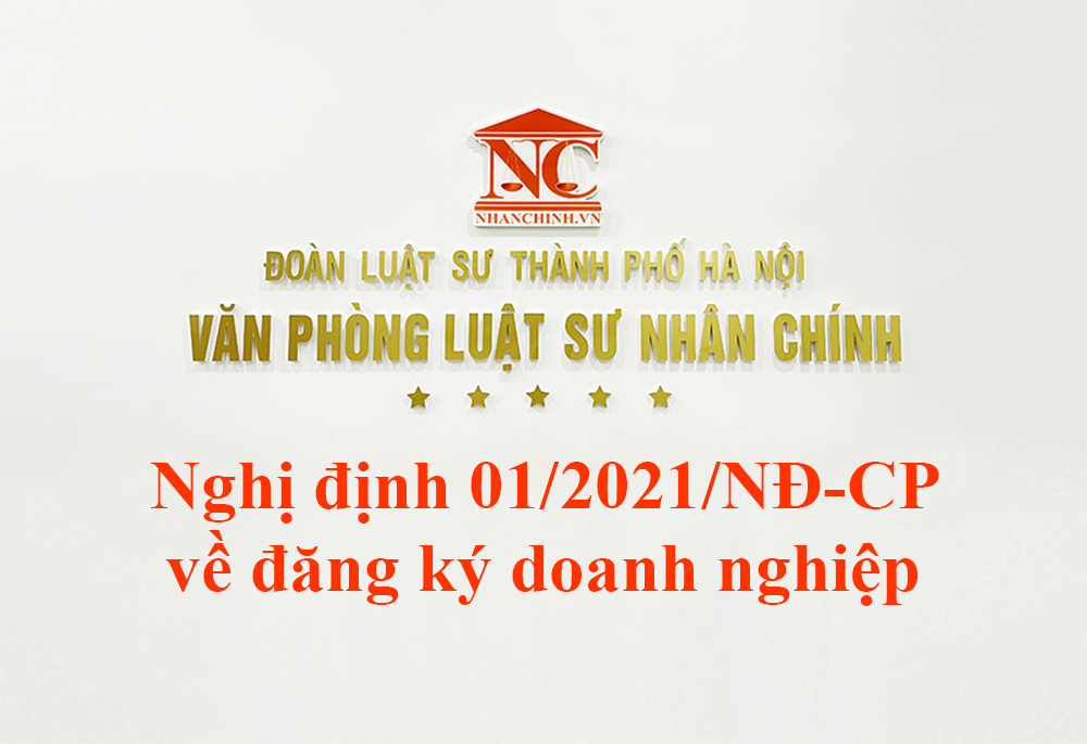 Nghị định 01/2021/NĐ-CP về đăng ký doanh nghiệp