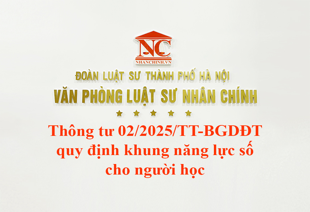 Thông tư 02/2025/TT-BGDĐT quy định khung năng lực số cho người học