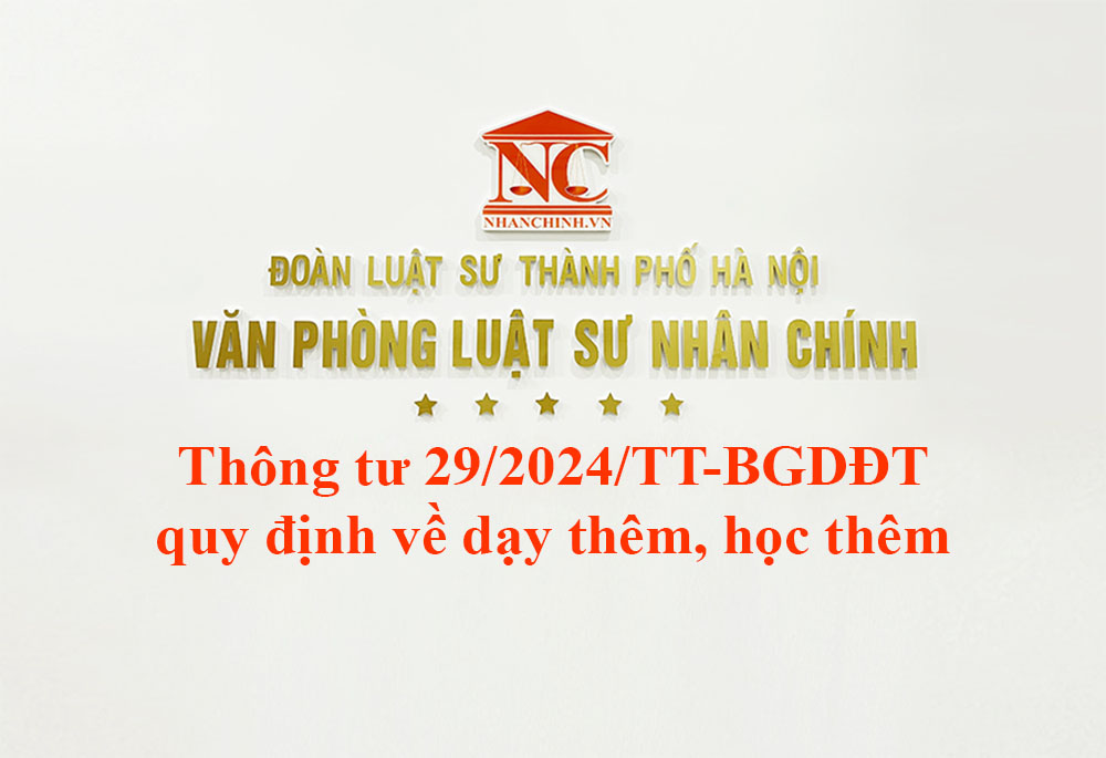 Thông tư 29-2024-TT-BGDĐT quy định về dạy thêm, học thêm